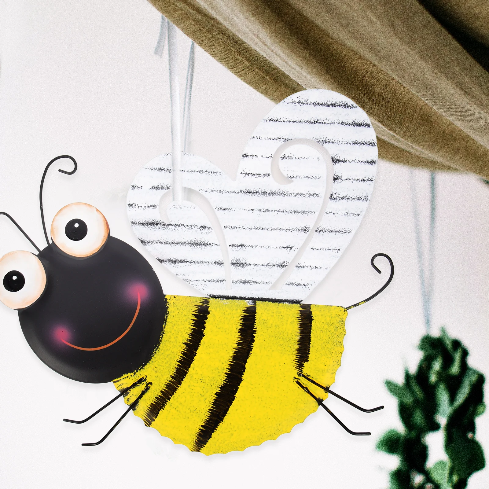 Bee Wall Hanging Parts Hive Decorations Home Household Swirl Artwork Outdoor Garden 
Bee Wall Hanging Parts Hive Decorations Home Household Swirl Artwork Outdoor Garden
