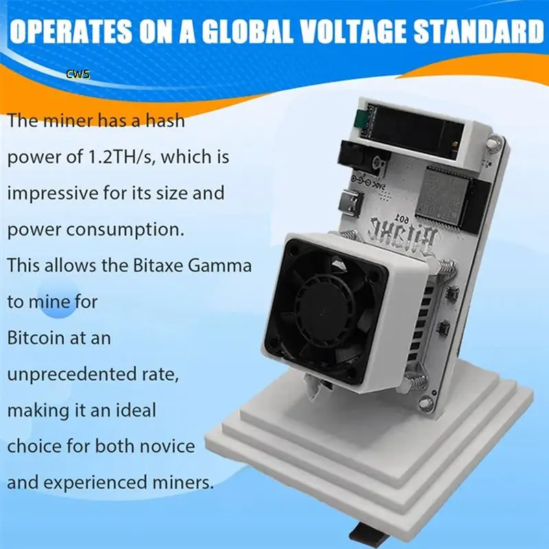 Bitaxe Gamma 601 BTC Solo Miner 1.2TH/S 18W Crypto Miner BM1370 Asic Chip From Antminer S21 Pro Bitcoin Miner
Bitaxe Gamma 601 BTC Solo Miner 1.2TH/S 18W Crypto Miner BM1370 Asic Chip From Antminer S21 Pro Bitcoin Miner