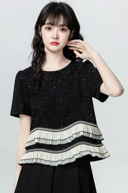 Fashionable Women's Clothing 2026 Summer Dopamine Outfit Slim-fit Short-sleeve Top for Women
Fashionable Women's Clothing 2026 Summer Dopamine Outfit Slim-fit Short-sleeve Top for Women