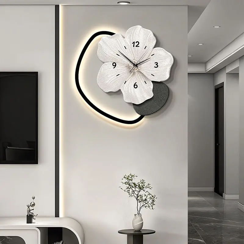 Round Nordic Style Wall Clock Night Light Elegant Living Room Digital Clock Design Nordic Relojes De Pared Home Decor Items
Round Nordic Style Wall Clock Night Light Elegant Living Room Digital Clock Design Nordic Relojes De Pared Home Decor Items