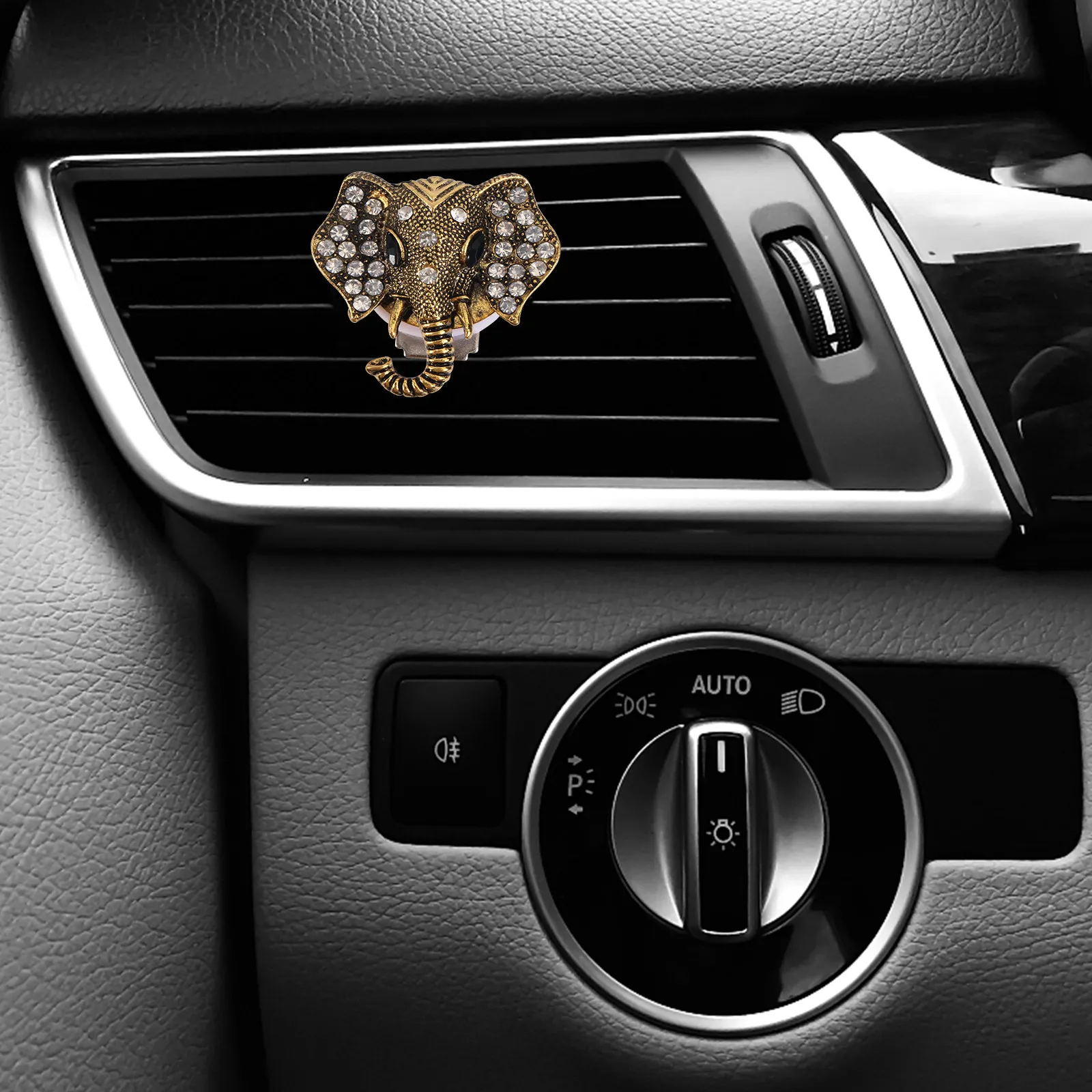2Pcs Rhinestone Elephant Pattern Car Aromatherapy Diffuser Golden Grey Random Color Clip Air Freshener Interior Decor
2Pcs Rhinestone Elephant Pattern Car Aromatherapy Diffuser Golden Grey Random Color Clip Air Freshener Interior Decor
