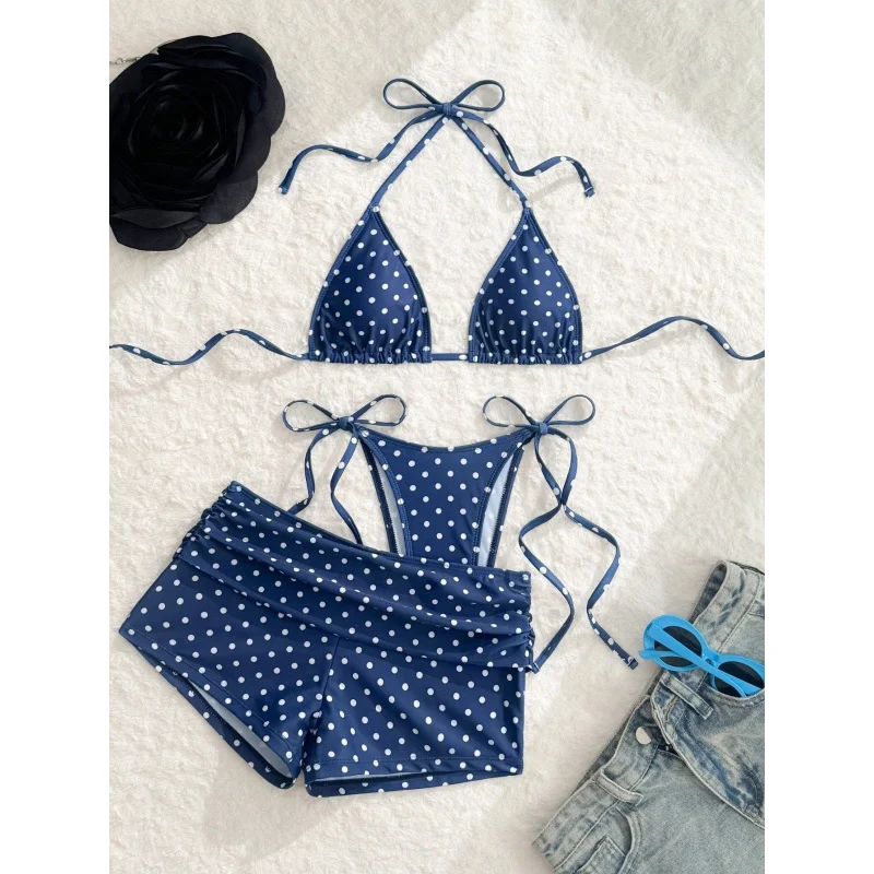 Beach SwimwearBeach Sw Women 3 Piece Bikini Set Black White Polka Dot Sexy Cover Up Swimsuit Summer Pool Hot Spring Bathing Suit
Beach SwimwearBeach Sw Women 3 Piece Bikini Set Black White Polka Dot Sexy Cover Up Swimsuit Summer Pool Hot Spring Bathing Suit