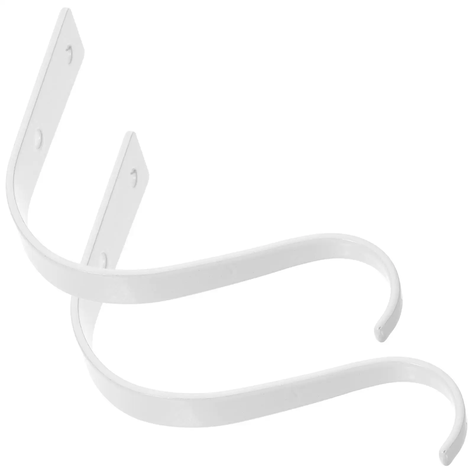 2 Pcs White Iron Flower Basket Hangers Plant Hooks for Kitchen Bedroom Garden Outdoor Use Good Bearing Capacity
2 Pcs White Iron Flower Basket Hangers Plant Hooks for Kitchen Bedroom Garden Outdoor Use Good Bearing Capacity