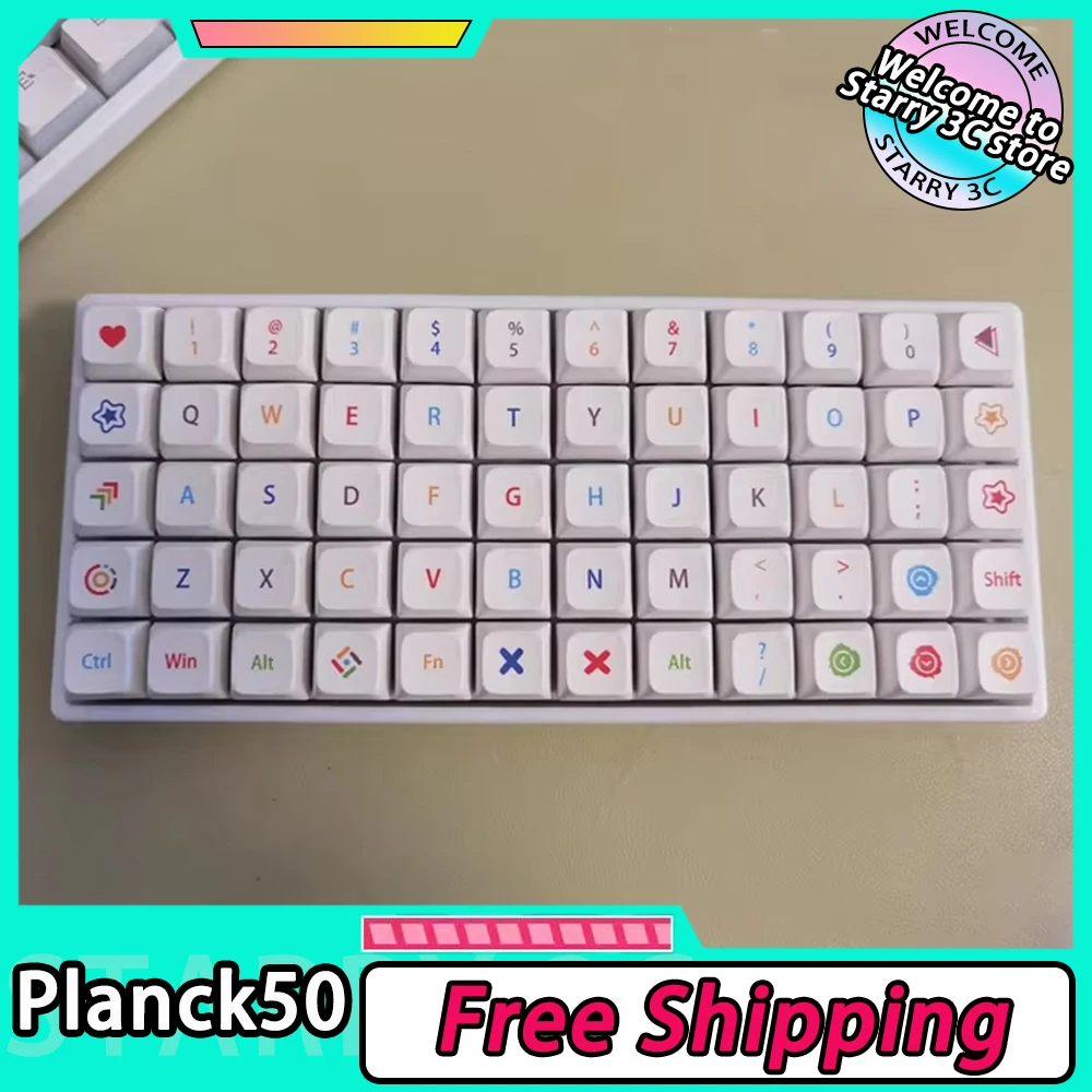Planck50 Keyboard Tri Mode Bluetooth5.3 RGB 3000mAh Battery Hotswap Support VIA Customized Planck50 Keyboards PC Gamer Accessory
Planck50 Keyboard Tri Mode Bluetooth5.3 RGB 3000mAh Battery Hotswap Support VIA Customized Planck50 Keyboards PC Gamer Accessory