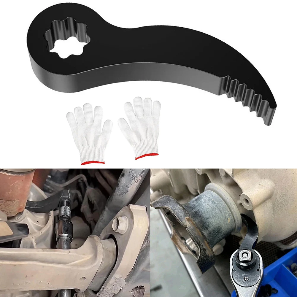 Heavy Duty Steel Pry Bar Wrench Adapter Head for 3/8 Drive Ratchet Applications Including Half Shaft Removal with Gloves
Heavy Duty Steel Pry Bar Wrench Adapter Head for 3/8 Drive Ratchet Applications Including Half Shaft Removal with Gloves