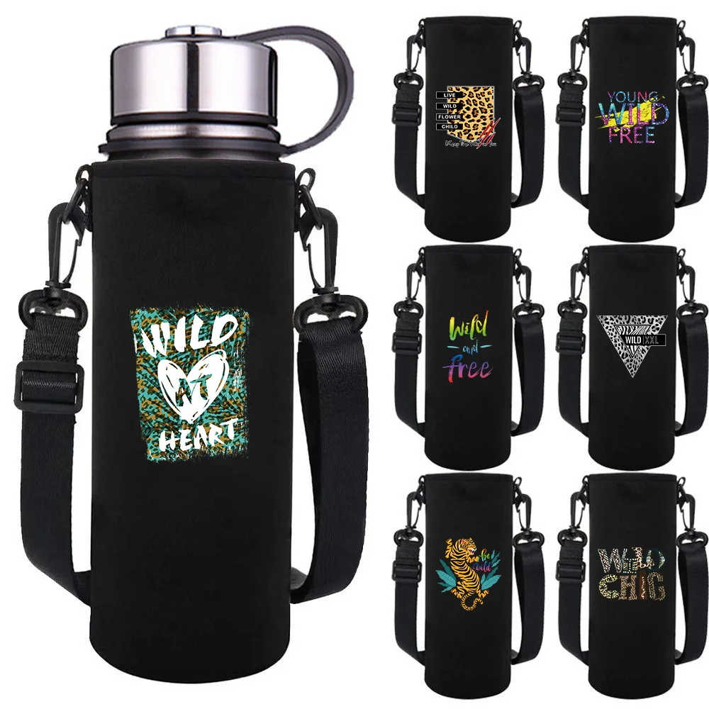 550-1500ML Insulated Water Bottle Sleeve Adjustable Strap Wild Print Portable Outdoor Water Bottle Carrier for Hiking, Travel
550-1500ML Insulated Water Bottle Sleeve Adjustable Strap Wild Print Portable Outdoor Water Bottle Carrier for Hiking, Travel
