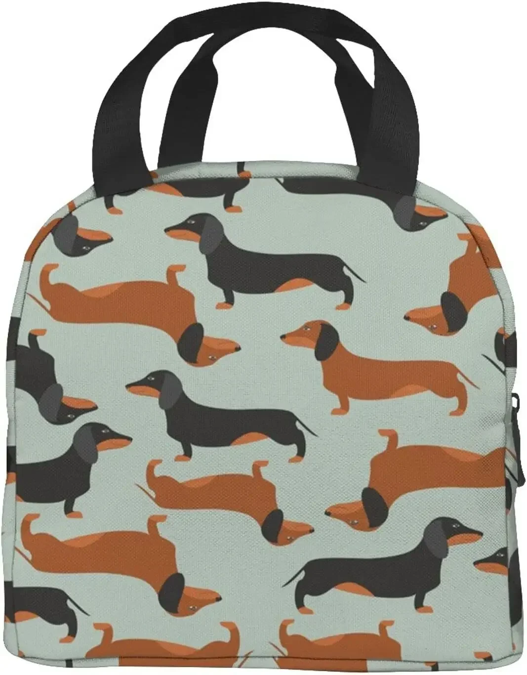 Black and Brown Dachshund Lunch Bag for Women Reusable Insulated Lunch Box Thermal Small Cooler Tote Bag for Work Picnic School
Black and Brown Dachshund Lunch Bag for Women Reusable Insulated Lunch Box Thermal Small Cooler Tote Bag for Work Picnic School
