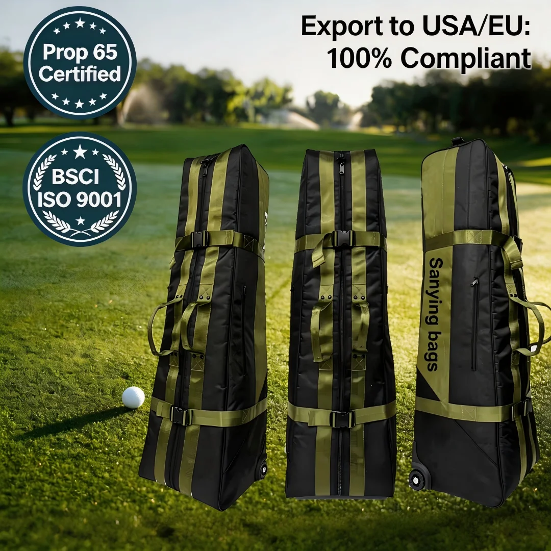 Golf travel duffel bag large waterproof durable portable storage bag lightweight 1680D nylon soft travel bag with wheels
Golf travel duffel bag large waterproof durable portable storage bag lightweight 1680D nylon soft travel bag with wheels