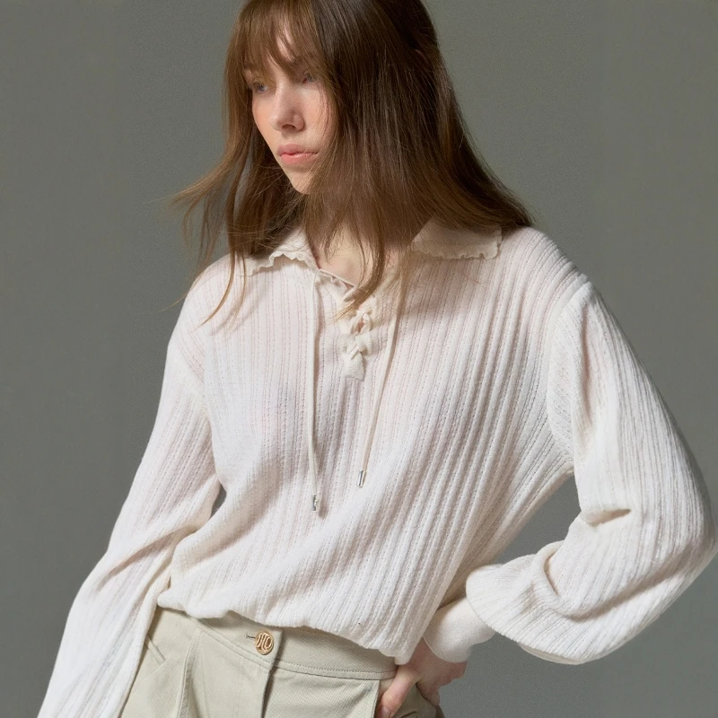 Ele Soft Pure Color Loose Knitted Sweater with Stand Collar Hollow out Design for Women Spring Faion High Quali
Ele Soft Pure Color Loose Knitted Sweater with Stand Collar Hollow out Design for Women Spring Faion High Quali