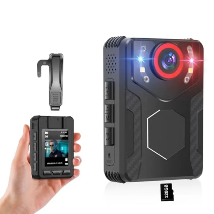 Body Camera for Law Enforcement, Security, Outdoor Sport, Walking Dogs, Vlogging 1080 FHD with Audio/Video, IR Night Vision, 12
Body Camera for Law Enforcement, Security, Outdoor Sport, Walking Dogs, Vlogging 1080 FHD with Audio/Video, IR Night Vision, 12