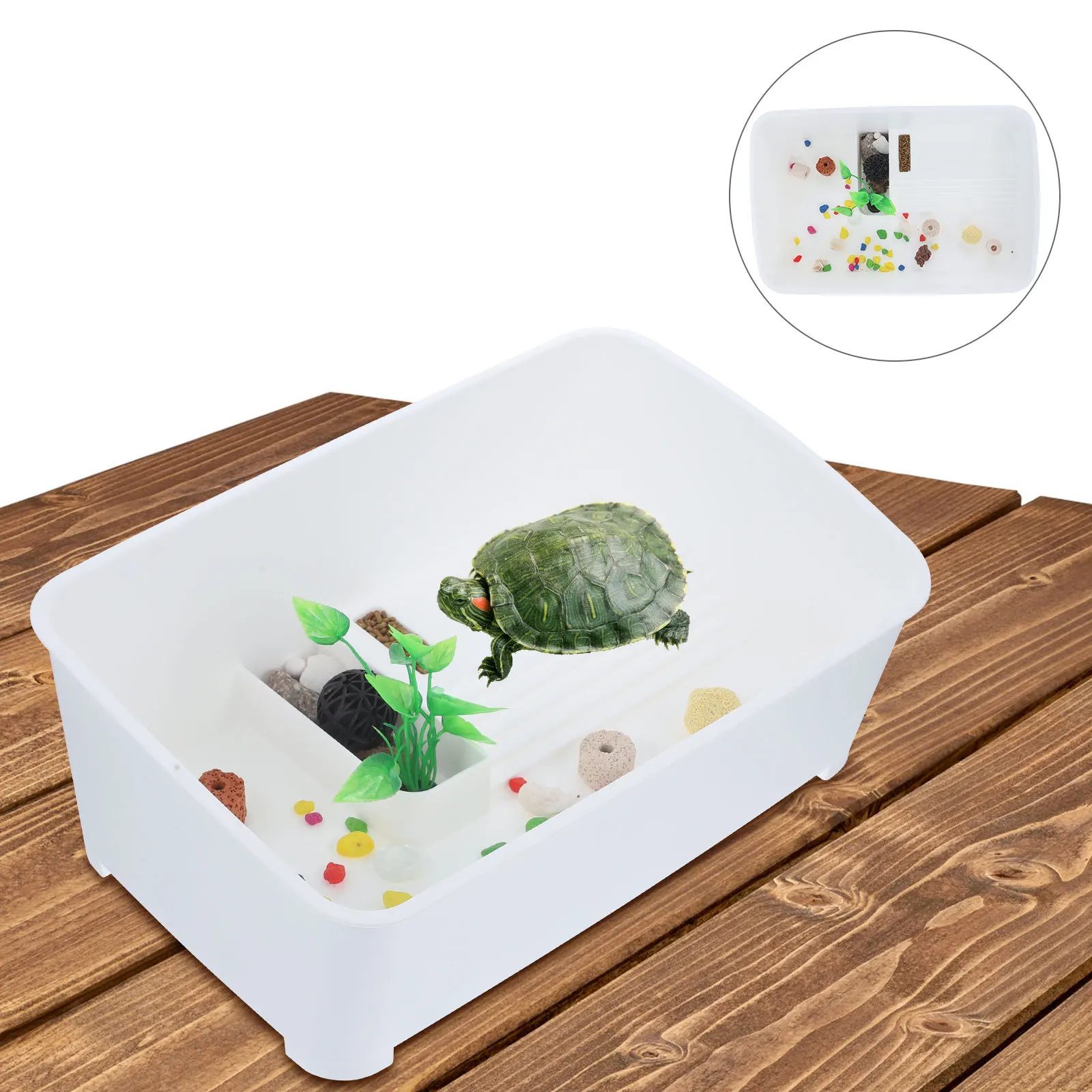 1Set Premium Turtle Tank Aquarium Multi-Use Design Ramp for Rest Basking Eating Laying Eggs Hibernation Reptile Habitat
1Set Premium Turtle Tank Aquarium Multi-Use Design Ramp for Rest Basking Eating Laying Eggs Hibernation Reptile Habitat