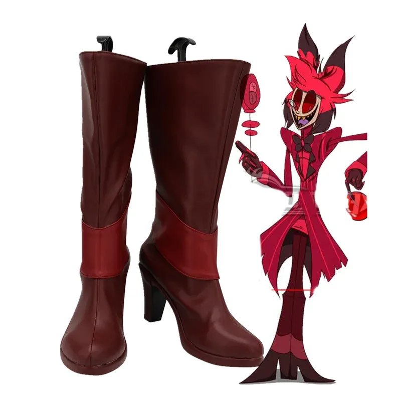 lili 123Fantasia Hotel Cosplay High Heel Leather Shoes Alastor Red Boots Custom Made
lili 123Fantasia Hotel Cosplay High Heel Leather Shoes Alastor Red Boots Custom Made