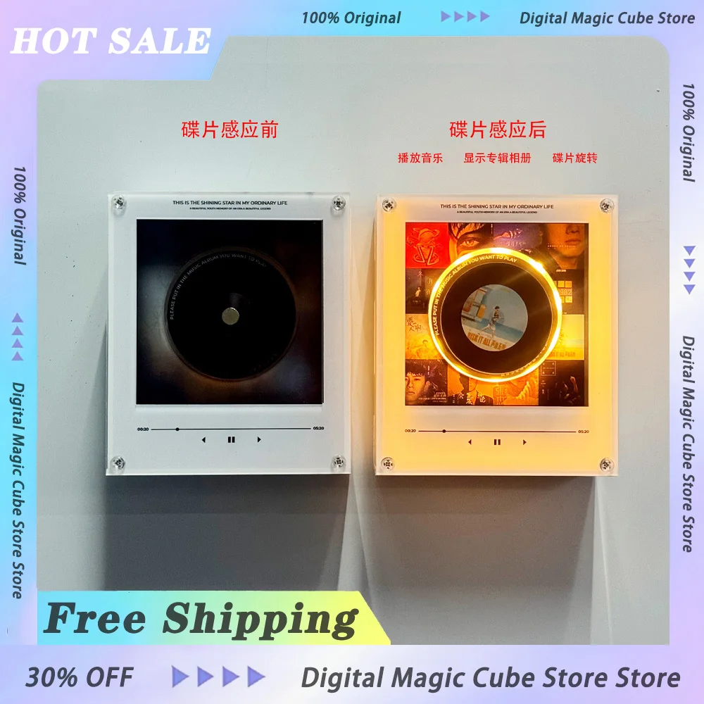 NFC Sensing Song Player Night Light Automatic Singing Refrigerator Magnetic Rotary Disc Machine With 9 empty discs Music Gifts
NFC Sensing Song Player Night Light Automatic Singing Refrigerator Magnetic Rotary Disc Machine With 9 empty discs Music Gifts