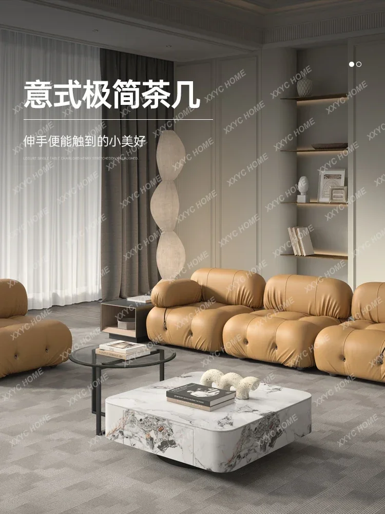 minimalist square rock slab coffee table modern minimalist living room simple TV cabinet combination
minimalist square rock slab coffee table modern minimalist living room simple TV cabinet combination