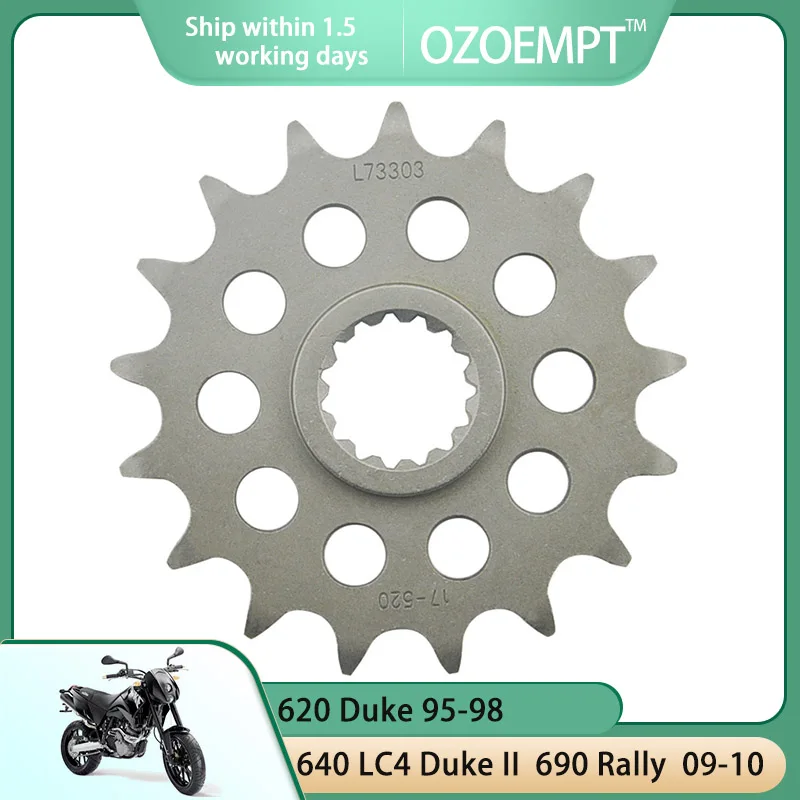 Передняя Звездочка мотоцикла OZOEMPT 520-17T, подходит для 620 Duke 95-98 640 LC4 Duke II 00-03 690 Rally 09-10 690 SM 08-09
Передняя Звездочка мотоцикла OZOEMPT 520-17T, подходит для 620 Duke 95-98 640 LC4 Duke II 00-03 690 Rally 09-10 690 SM 08-09