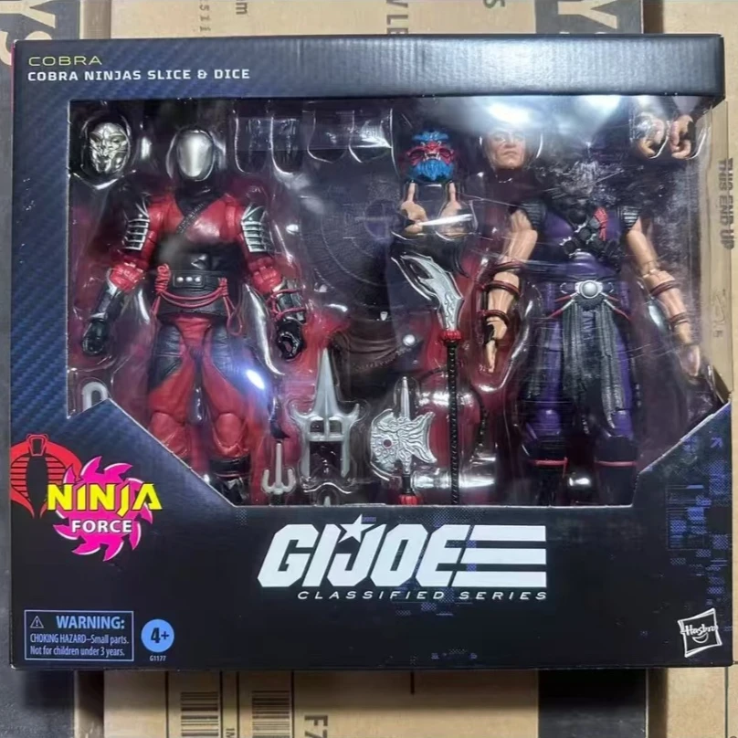 In Stock Original Hasbro G.i. Joe Classified Series COBRA NINJAS SLICE DICE Anime Figure Action Figure Model Doll Collection Toy
In Stock Original Hasbro G.i. Joe Classified Series COBRA NINJAS SLICE DICE Anime Figure Action Figure Model Doll Collection Toy