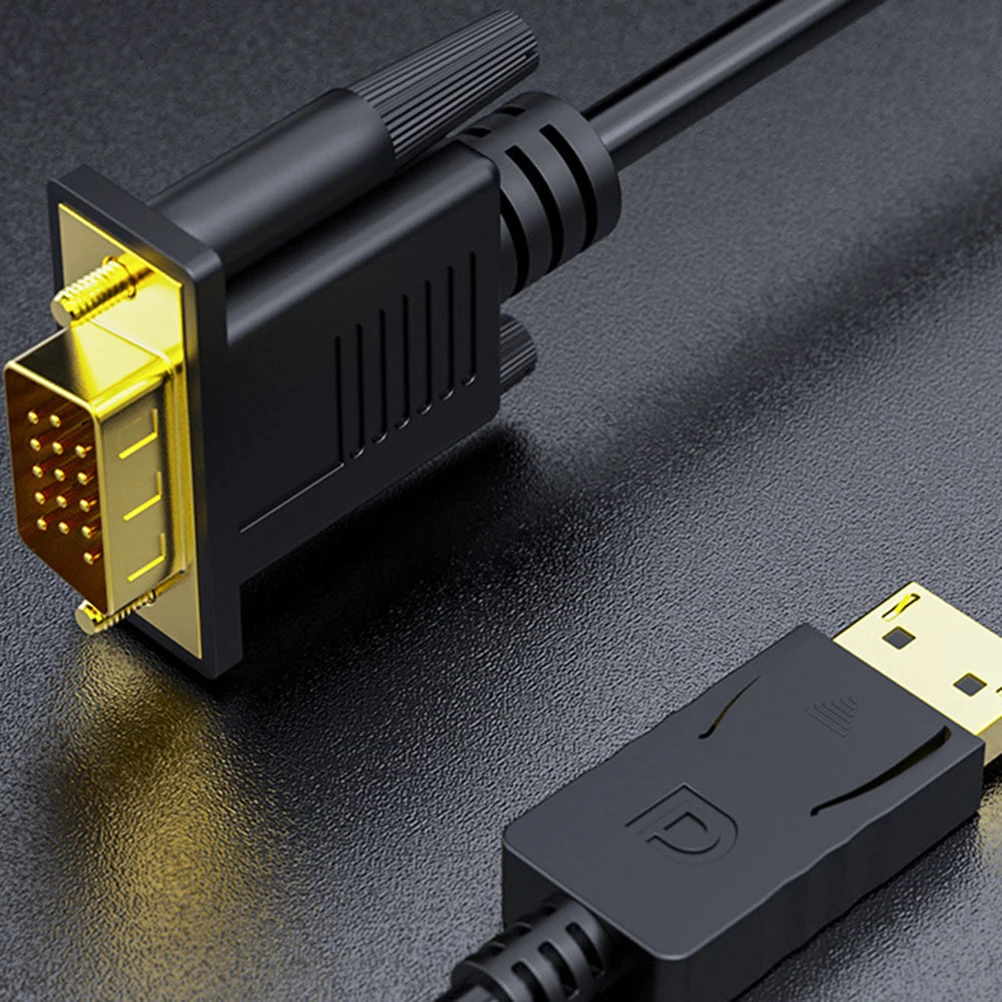 DisplayPort to VGA Adapter Converter Cable to VGA Audio Video Cord Wire Line for Computer Projector Laptop (Black)
DisplayPort to VGA Adapter Converter Cable to VGA Audio Video Cord Wire Line for Computer Projector Laptop (Black)