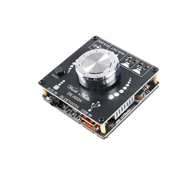 HIFI level 2.0 stereo Bluetooth digital power amplifier module TPA3116 50W*2 ZK-502H
HIFI level 2.0 stereo Bluetooth digital power amplifier module TPA3116 50W*2 ZK-502H