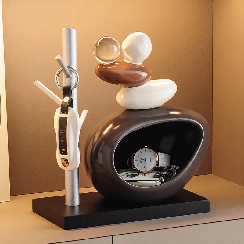 Stone to run the key storage entrance ornament entry living room wine cabinet TV cabinet entrance decoration housewarming gift 
Stone to run the key storage entrance ornament entry living room wine cabinet TV cabinet entrance decoration housewarming gift