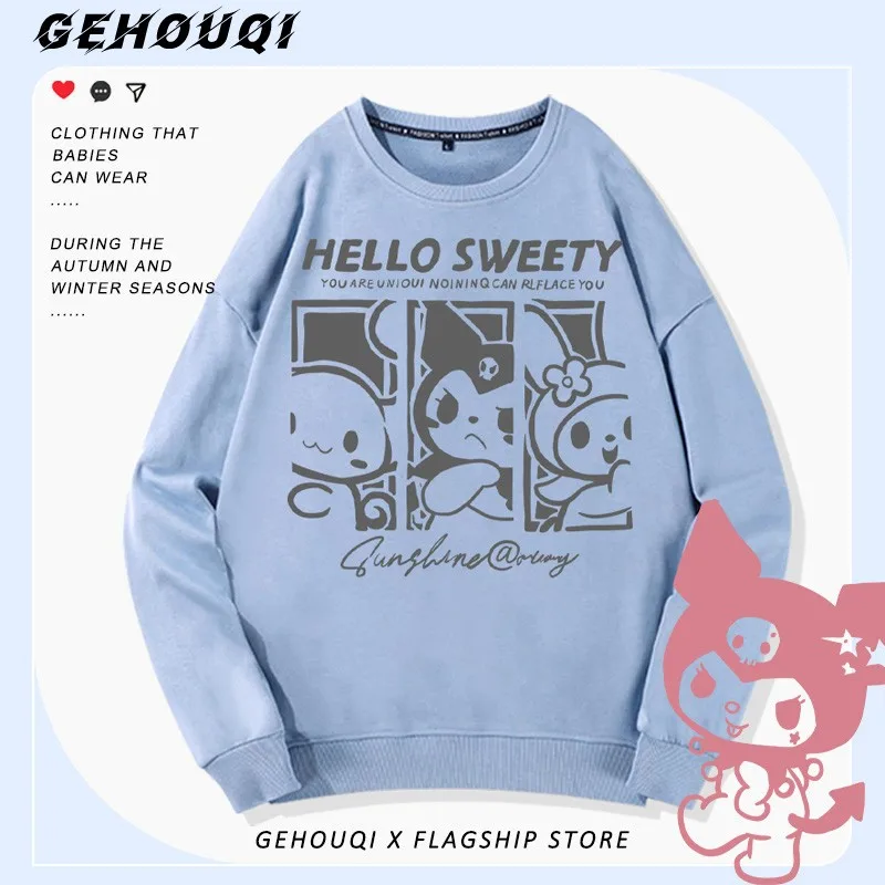 Kuromi Kuromi Joint Crewneck Hoodie Women's Japanese Sanrio 2024 New Coat Autumn Fashion Brand Clothes
Kuromi Kuromi Joint Crewneck Hoodie Women's Japanese Sanrio 2024 New Coat Autumn Fashion Brand Clothes