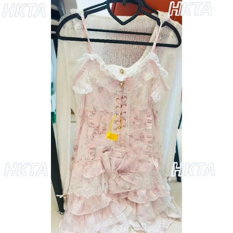Japanese Sweet Floral Jsk Dress Rose Cake Pleated Dress Cardigan Sweater Top Women's Summer New Lolita New Princess Lolita Dress
Japanese Sweet Floral Jsk Dress Rose Cake Pleated Dress Cardigan Sweater Top Women's Summer New Lolita New Princess Lolita Dress