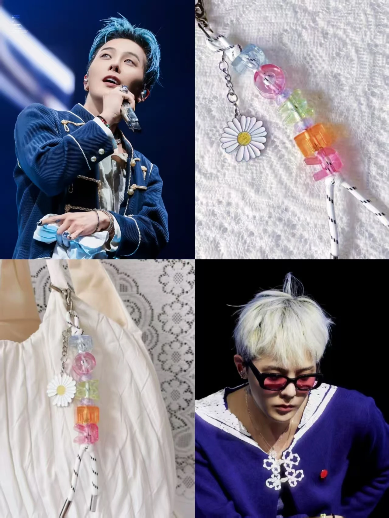 Kpop Idol GD Power Dopamine Цветная бусина с буквами Маленькая ромашка Плетение Брелок Сумка Подвеска Ремешок для телефона VIP Fans Gift Collection
Kpop Idol GD Power Dopamine Цветная бусина с буквами Маленькая ромашка Плетение Брелок Сумка Подвеска Ремешок для телефона VIP Fans Gift Collection