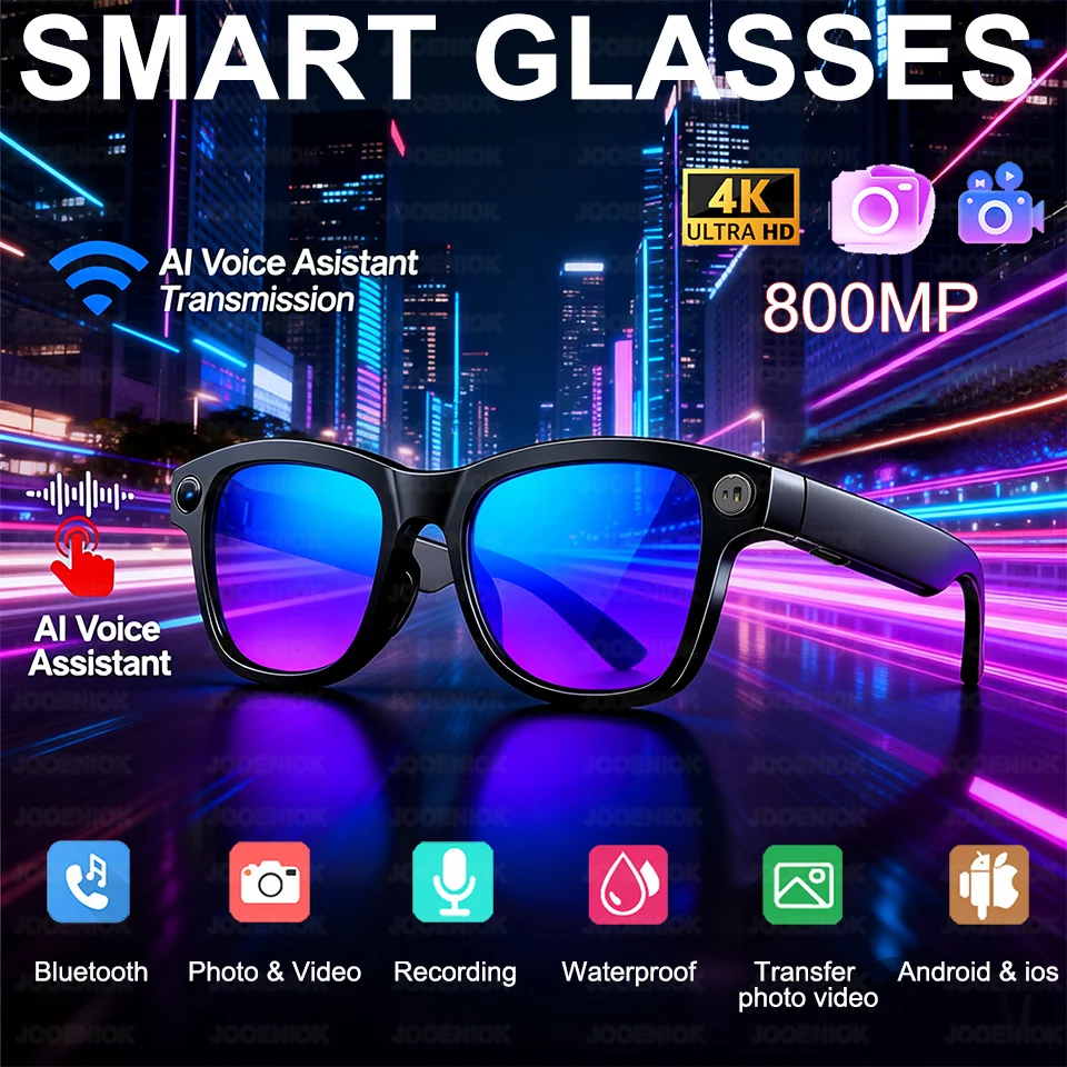 M08 Ultra 800W Smart Glasses Translator Photo Video Recording Music Playback Voice Assistant SmartGlasses Sunglasses Men Women
M08 Ultra 800W Smart Glasses Translator Photo Video Recording Music Playback Voice Assistant SmartGlasses Sunglasses Men Women