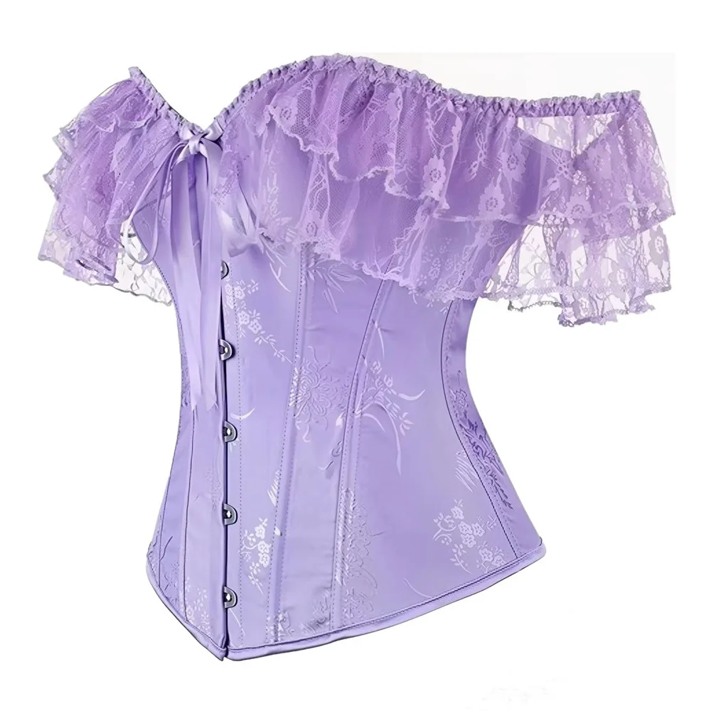 Vintage Plus Size Corset Women Lace Flounce Slim Waist Fishbone Bandage Bustiers for Wedding Party Shapewear Slim Fit Tops
Vintage Plus Size Corset Women Lace Flounce Slim Waist Fishbone Bandage Bustiers for Wedding Party Shapewear Slim Fit Tops