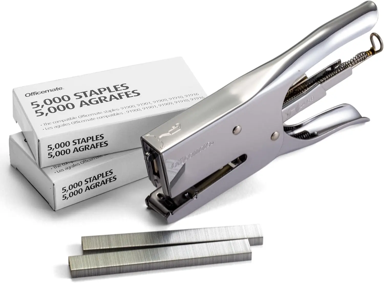 Classic Plier Stapler Bundle with 10,000 Staples, Metal Silver for Office and School Use
Classic Plier Stapler Bundle with 10,000 Staples, Metal Silver for Office and School Use