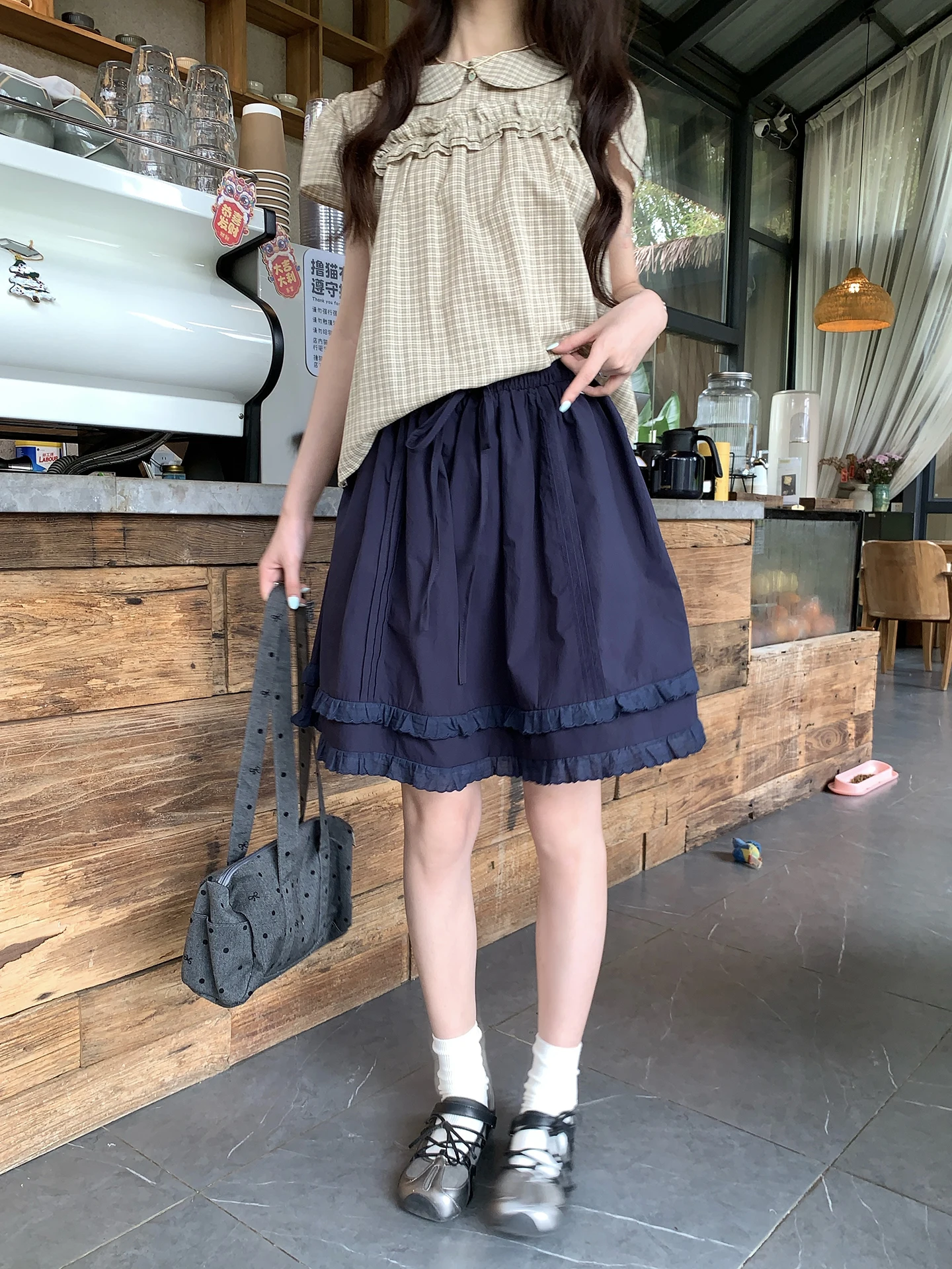 Hollyii Korean Style Loose Fit Double Layer Ruffle Short Half Skirt Versatile Belted Spring Summer New Arrival Women's Skirt
Hollyii Korean Style Loose Fit Double Layer Ruffle Short Half Skirt Versatile Belted Spring Summer New Arrival Women's Skirt