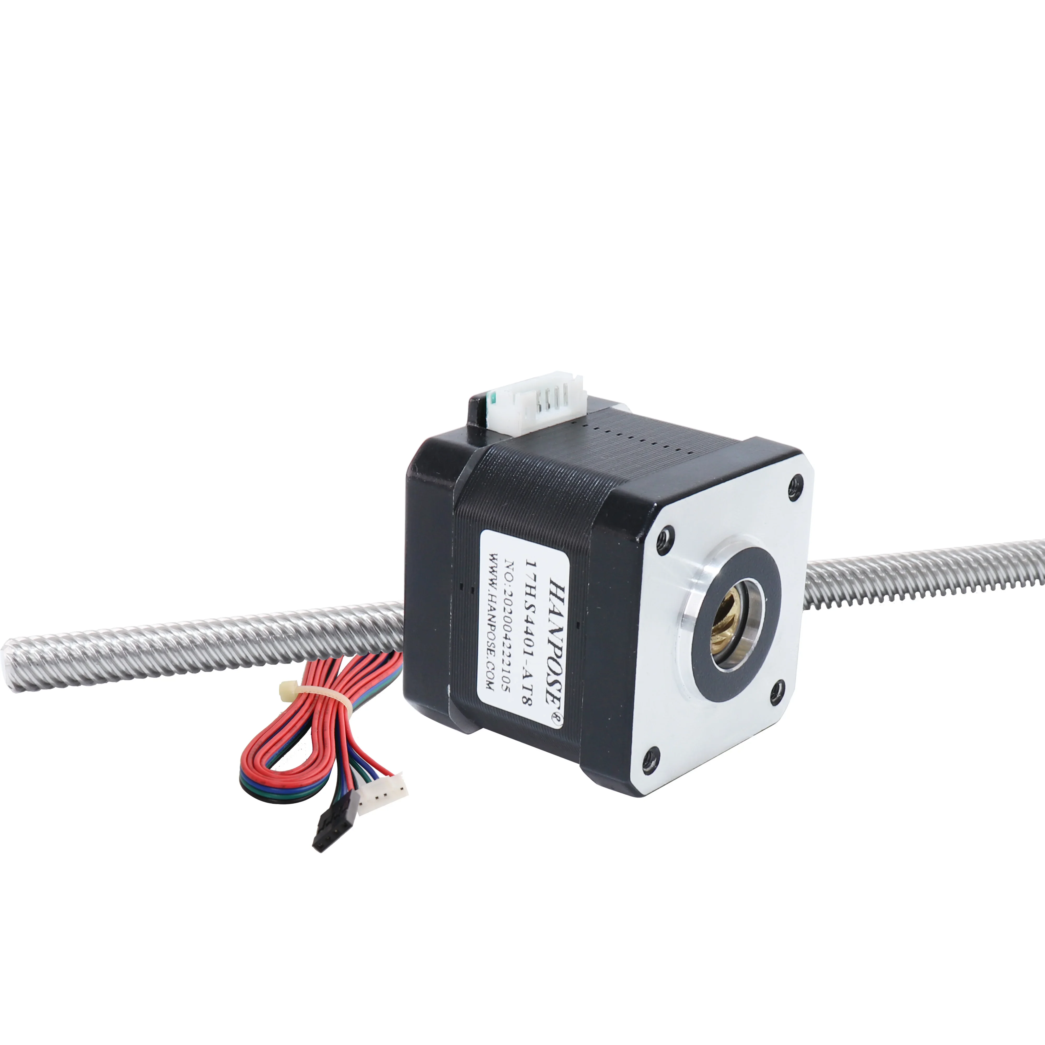 HANPOSE 1.5A 40N.CM 42HA40-T8 *8 Screw 100MM Nema17 Stepper Motor 12V for 3D Printer Components 4 Leads 12v Through Screw Motor
HANPOSE 1.5A 40N.CM 42HA40-T8 *8 Screw 100MM Nema17 Stepper Motor 12V for 3D Printer Components 4 Leads 12v Through Screw Motor