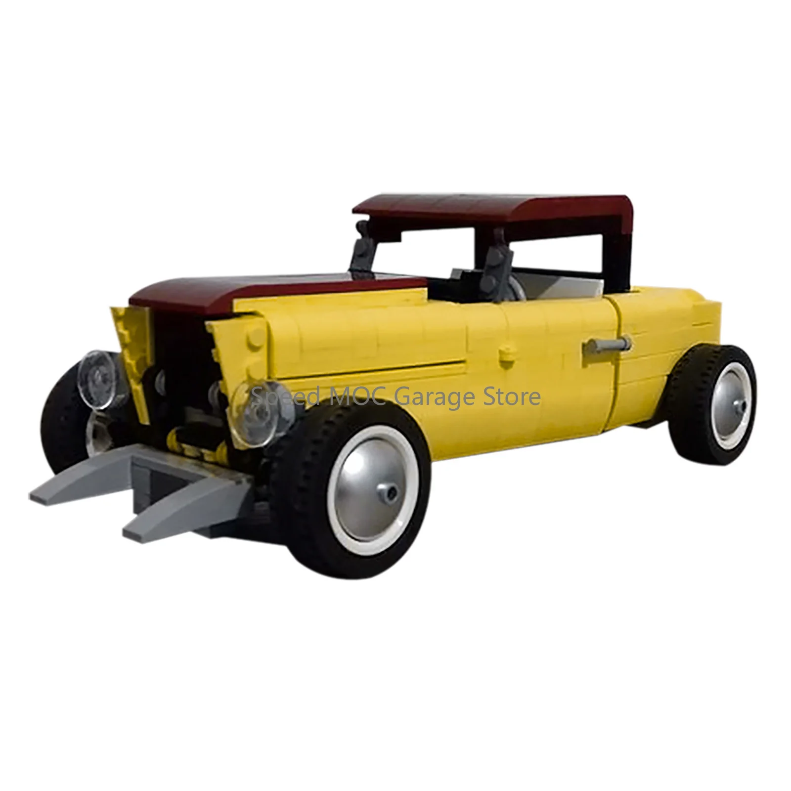Retro Classic American Hot Rod Building Blocks Kit, MOC Vintage Open Roof Roadster Vehicle, Educational Toy for Car Hobby
Retro Classic American Hot Rod Building Blocks Kit, MOC Vintage Open Roof Roadster Vehicle, Educational Toy for Car Hobby