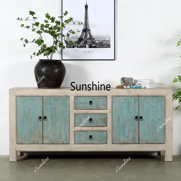 New Chinese furniture made old tenon and mortise structure living room storage cabinet
New Chinese furniture made old tenon and mortise structure living room storage cabinet