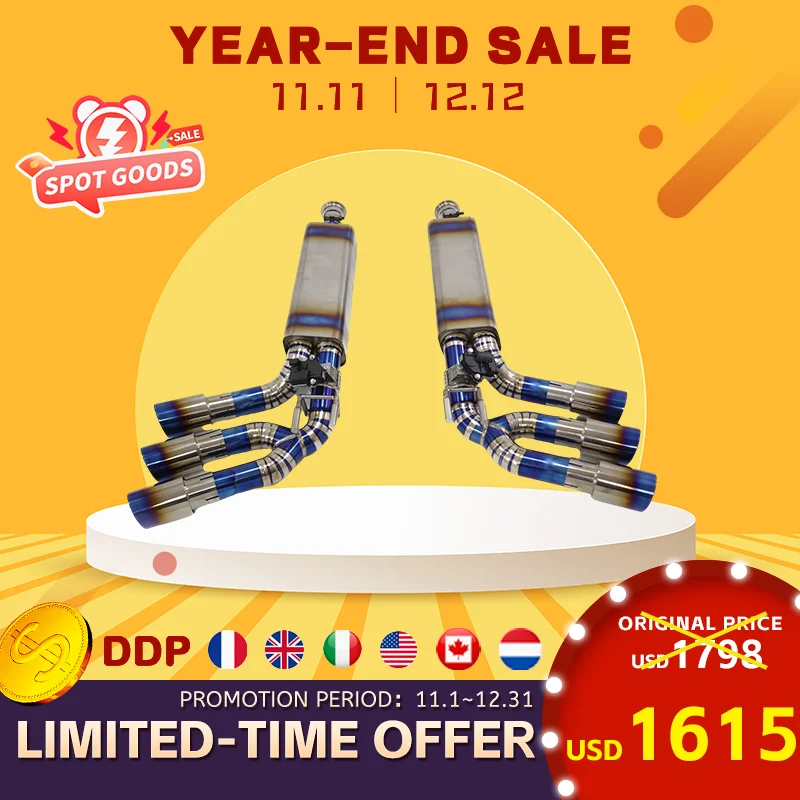 OUCHI Factory Direct Sales TC4 Catback for Mercedrs BENZ G63 G500 W464 Electronic Valves Performance Exhaust Limited Discount
OUCHI Factory Direct Sales TC4 Catback for Mercedrs BENZ G63 G500 W464 Electronic Valves Performance Exhaust Limited Discount