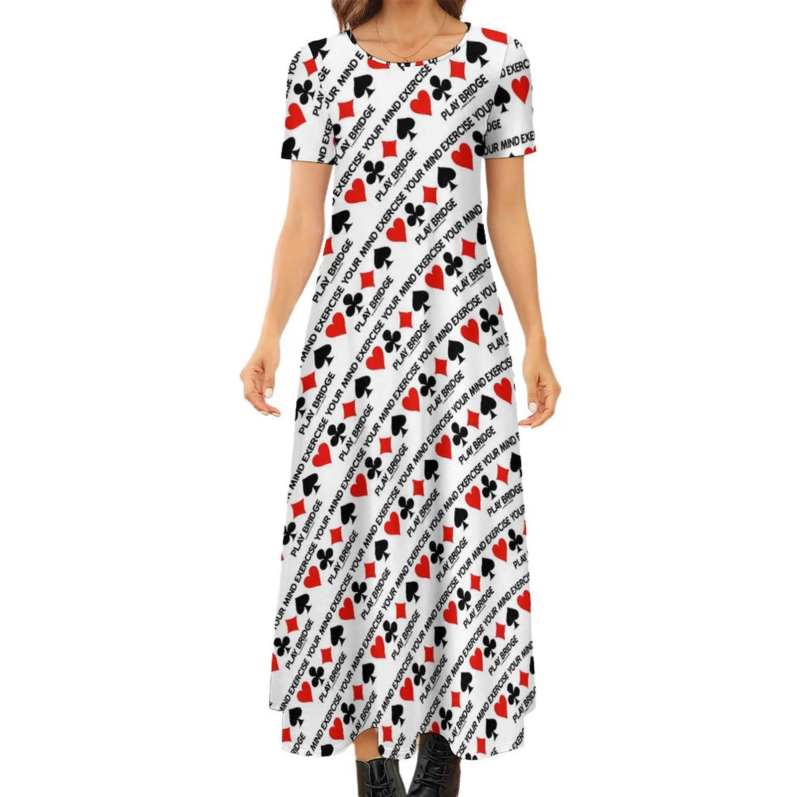 Playing Cards Dress Four Card Suits Retro Maxi Dress Street Fashion Bohemia Long Dresses Woman Short Sleeve Oversize Vestido
Playing Cards Dress Four Card Suits Retro Maxi Dress Street Fashion Bohemia Long Dresses Woman Short Sleeve Oversize Vestido