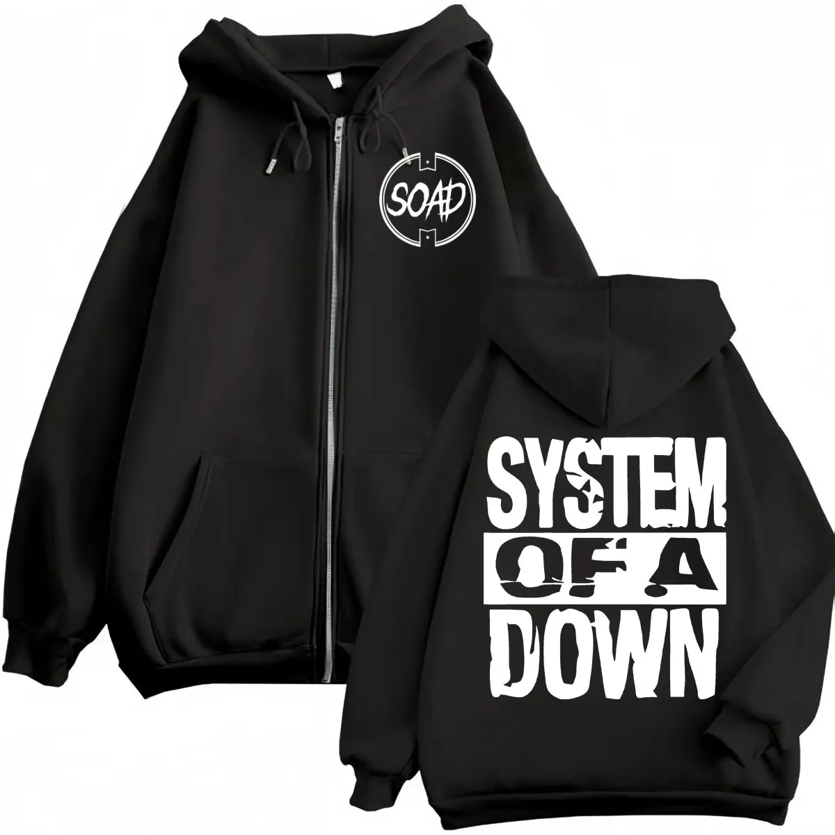 Rock Band System of A Down Print Zipper Hoodie High Quality Fashion Oversized Zip Up Pullovers Men Women Casual Loose Sweatshirt
Rock Band System of A Down Print Zipper Hoodie High Quality Fashion Oversized Zip Up Pullovers Men Women Casual Loose Sweatshirt
