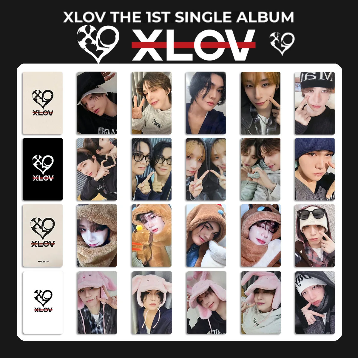 4Pcs/Set Kpop Idol Boy XLOV New Album I'MMA BE Photocards HD Printd Lomo Cards WUMUTI RUI HARU HYUN Fans Collection Gifts
4Pcs/Set Kpop Idol Boy XLOV New Album I'MMA BE Photocards HD Printd Lomo Cards WUMUTI RUI HARU HYUN Fans Collection Gifts