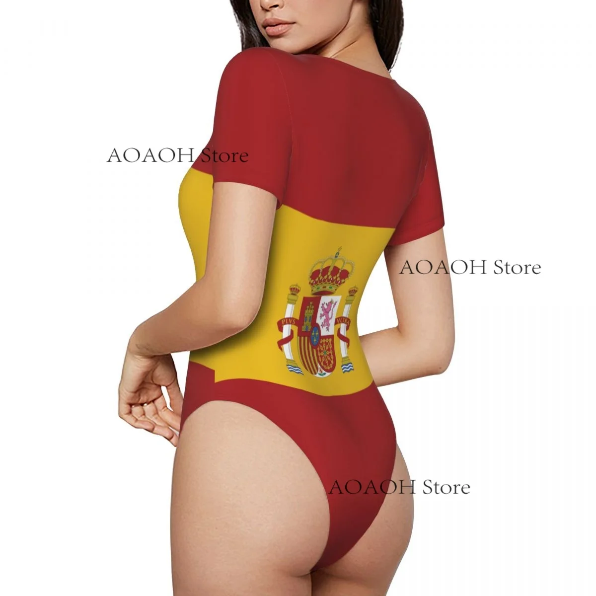 Sexy Female Jumpsuit Women Romper Bodysuit Sleeved Spain Flag Woman Clothes Tight Overalls
Sexy Female Jumpsuit Women Romper Bodysuit Sleeved Spain Flag Woman Clothes Tight Overalls