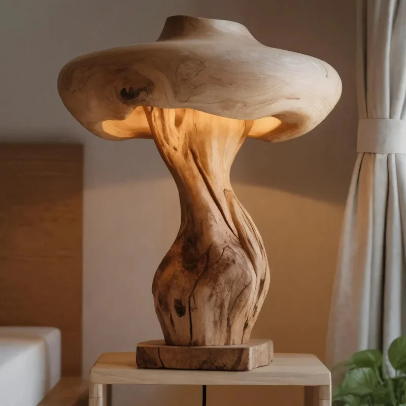 !@Plant Shape Wood Craft Lamp Natural Log Texture Handcarved Lighting H60cm Modern for Home Decor
!@Plant Shape Wood Craft Lamp Natural Log Texture Handcarved Lighting H60cm Modern for Home Decor