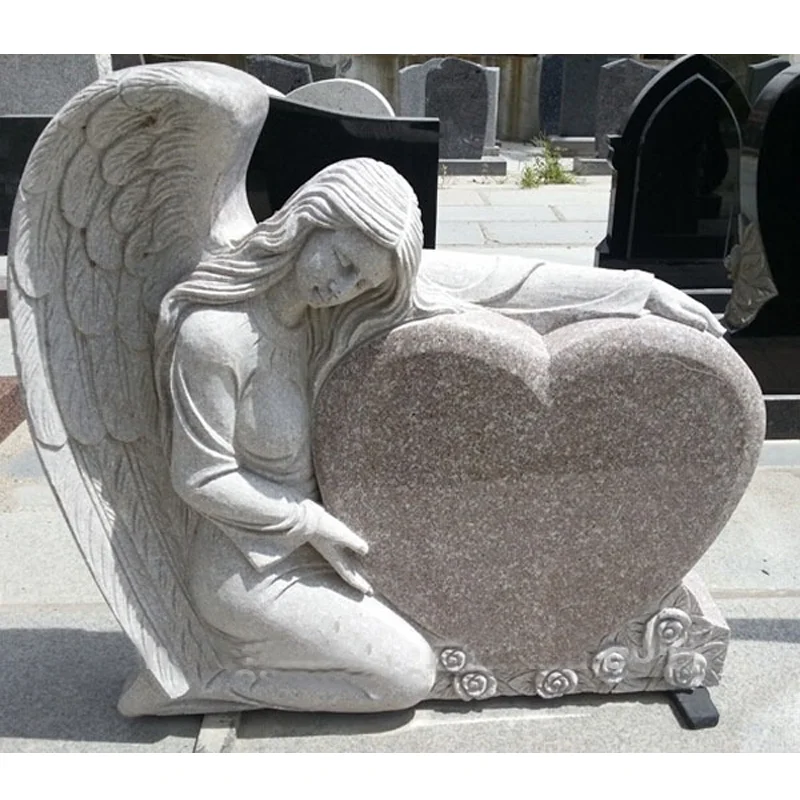 Customization Cheap Tombstone with Granite Angel Statues
Customization Cheap Tombstone with Granite Angel Statues