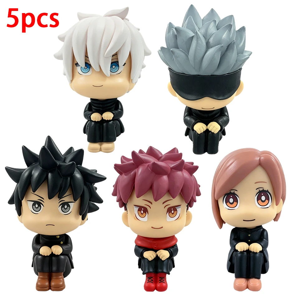 5pcs Anime Jujutsu Kaisen Figure Itadori Yuji Gojo Satori Fushiguro Megumi Kugisaki Kawaii Toy Car Decoration PVC Model Gift
5pcs Anime Jujutsu Kaisen Figure Itadori Yuji Gojo Satori Fushiguro Megumi Kugisaki Kawaii Toy Car Decoration PVC Model Gift