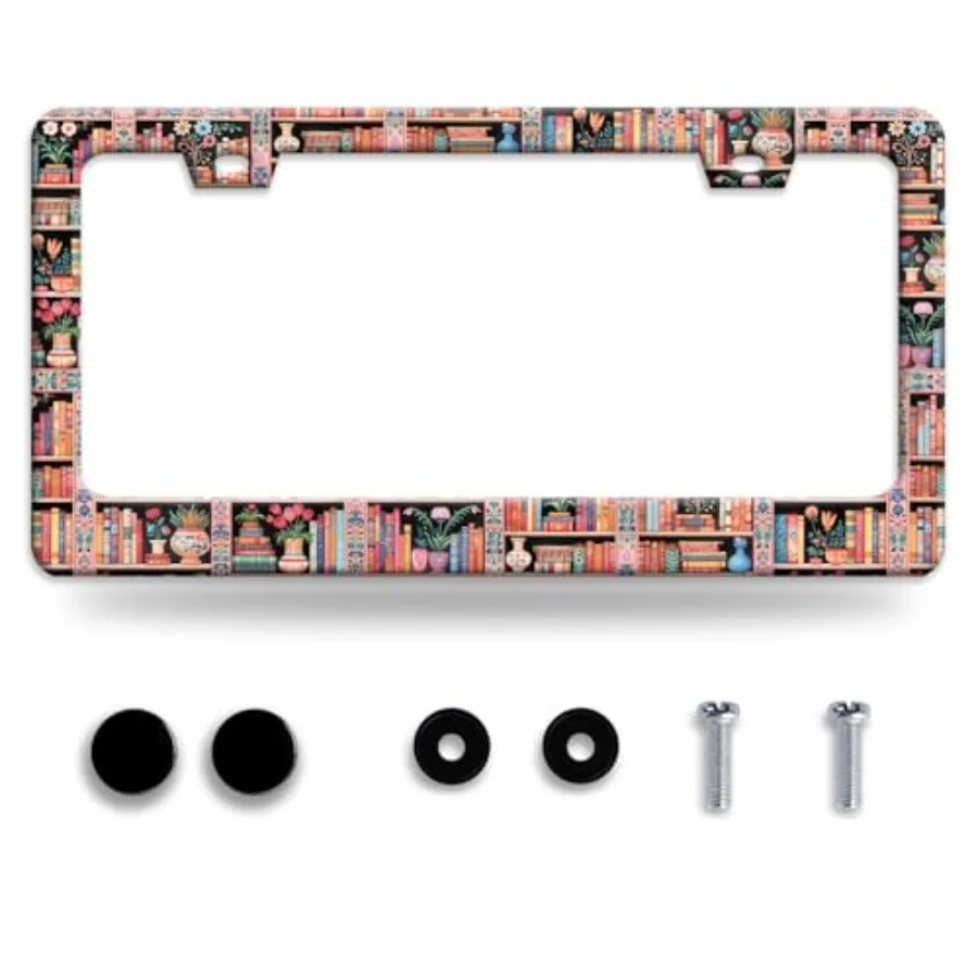 Personalise Colorful Bookshelf License Plate Frame Book Themed License Plate Holder Funny Car Stainless Steel Accessories Cars
Personalise Colorful Bookshelf License Plate Frame Book Themed License Plate Holder Funny Car Stainless Steel Accessories Cars