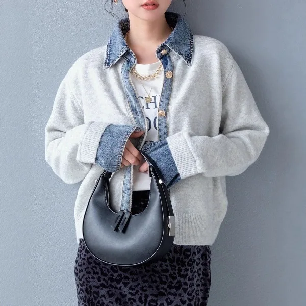 Стильный вязаный топ в стиле пэчворк, многослойный, японский милый модный легкий ажурный топ, женский кардиган из двух частей
Стильный вязаный топ в стиле пэчворк, многослойный, японский милый модный легкий ажурный топ, женский кардиган из двух частей