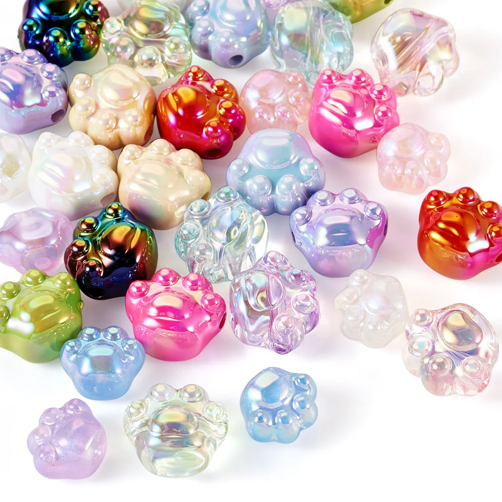 Colorful Cute Cat Paw Print Acrylic Beads Cartoon Claw Loose Beads For Jewelry Making Bracelet Necklace Accessories
Colorful Cute Cat Paw Print Acrylic Beads Cartoon Claw Loose Beads For Jewelry Making Bracelet Necklace Accessories