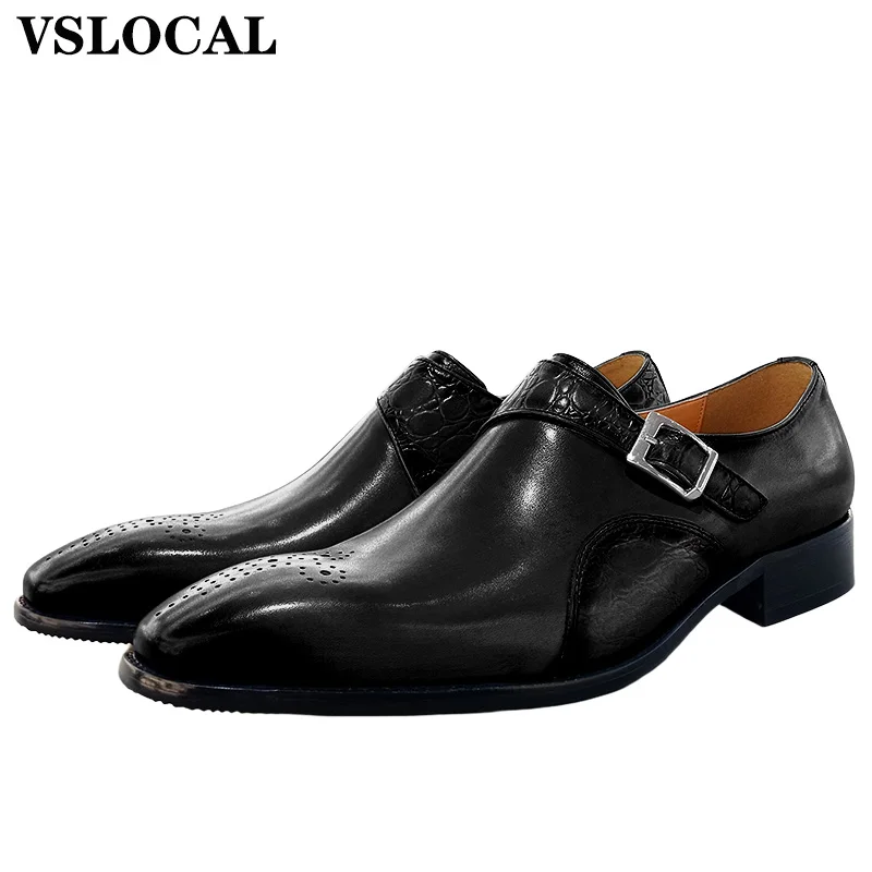 Genuine Leather Men's Loafers Blue Black Buckle Strap Casual Luxury Mens Dress Shoes Office Wedding Monk Shoes For Men
Genuine Leather Men's Loafers Blue Black Buckle Strap Casual Luxury Mens Dress Shoes Office Wedding Monk Shoes For Men