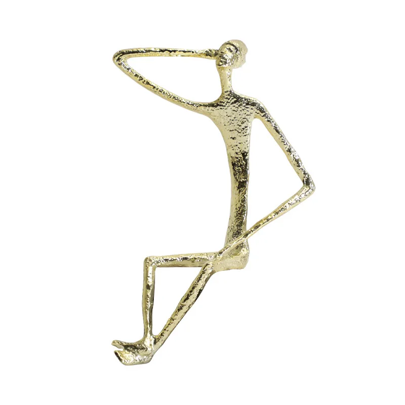 Creative abstract interior metal figure sculpture ornament, sales office living room TV cabinet
Creative abstract interior metal figure sculpture ornament, sales office living room TV cabinet
