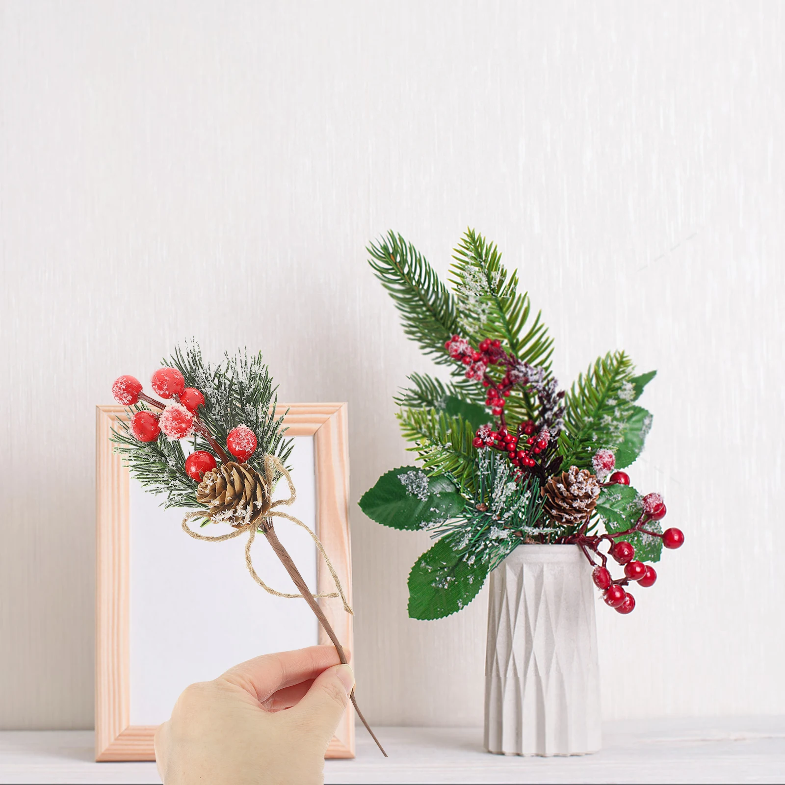 10pcs Christmas Tree Decorations Mini Pine Picks Artificial Plastic Berry Filler Vase Adorn Party DIY Holidaynaments
10pcs Christmas Tree Decorations Mini Pine Picks Artificial Plastic Berry Filler Vase Adorn Party DIY Holidaynaments