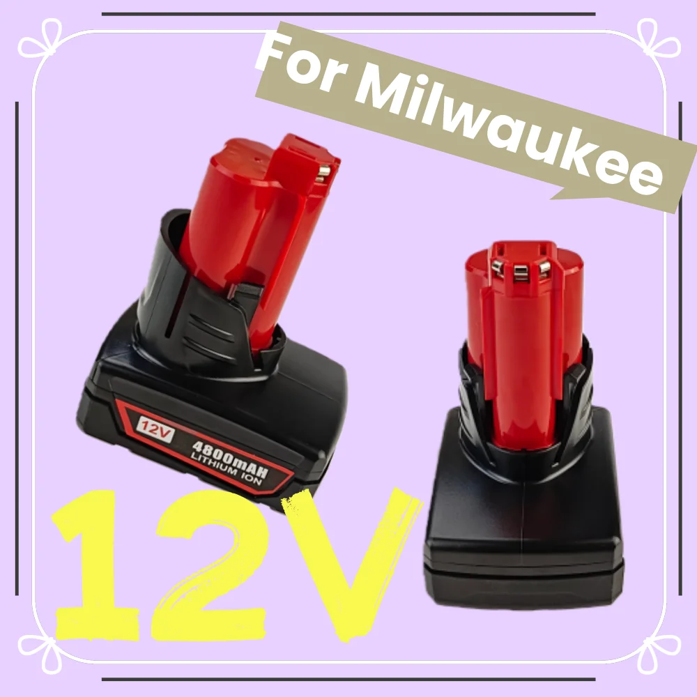 M12 Tool 48-11-2402 48-11-2411 48-11-2401MIL-12A-LI 4.8Ah For Milwaukee M12 Battery 12V For Milwaukee Rechargeable Battery
M12 Tool 48-11-2402 48-11-2411 48-11-2401MIL-12A-LI 4.8Ah For Milwaukee M12 Battery 12V For Milwaukee Rechargeable Battery