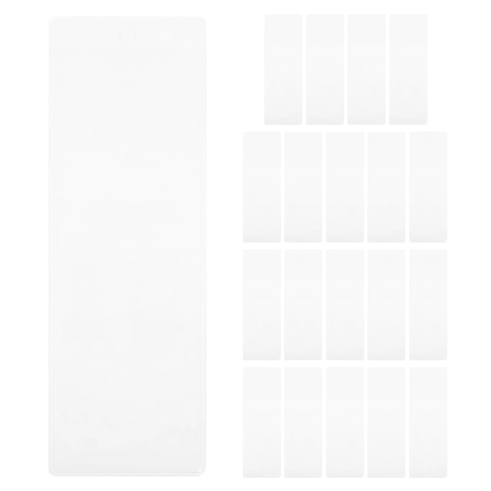20pcs Clear Plastic Bookmark Sleeves Waterproof For Recipe Books Journals Students Teachers Book Lovers Scrapbooking Collectors
20pcs Clear Plastic Bookmark Sleeves Waterproof For Recipe Books Journals Students Teachers Book Lovers Scrapbooking Collectors