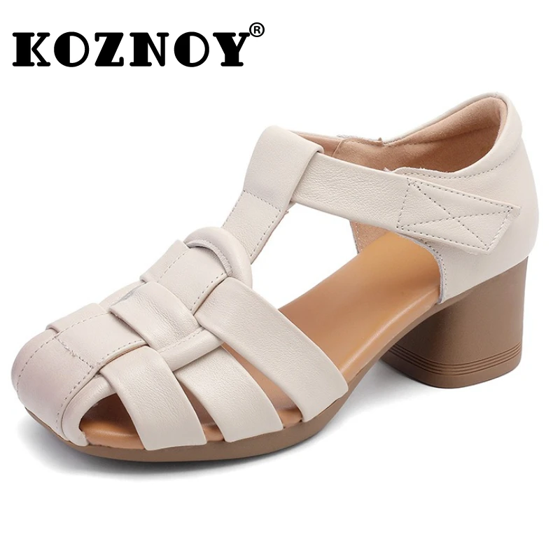Koznoy/женские сандалии из натуральной кожи 5 см, тапочки Мэри Джейн, полые туфли, роскошные летние туфли на массивном каблуке с крючками
Koznoy/женские сандалии из натуральной кожи 5 см, тапочки Мэри Джейн, полые туфли, роскошные летние туфли на массивном каблуке с крючками